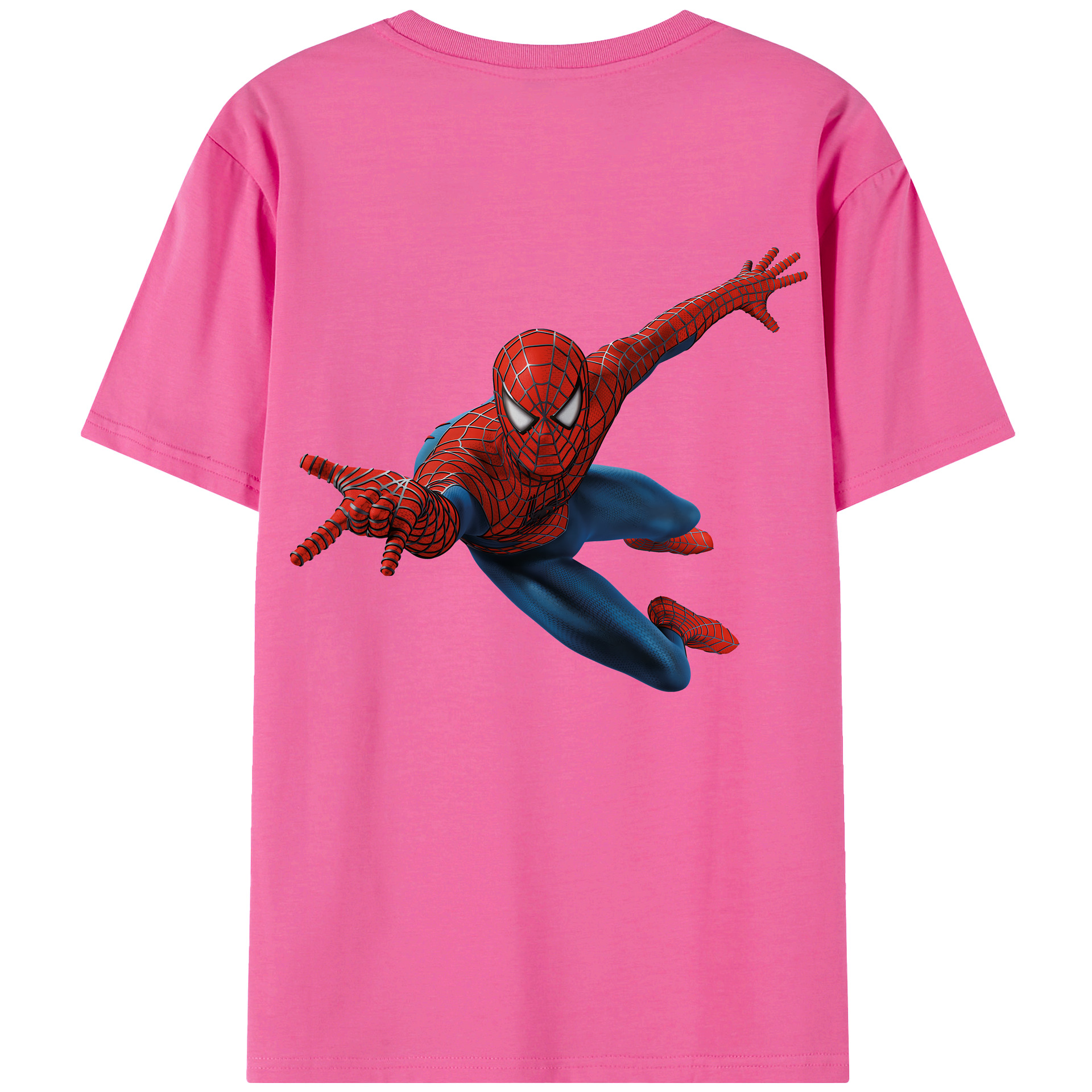 （画像用） Spider Man スパイダーマン レディース半袖Tシャツ(バックプリント)